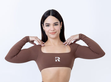 Women's Rich Cocoa Super Crop Top