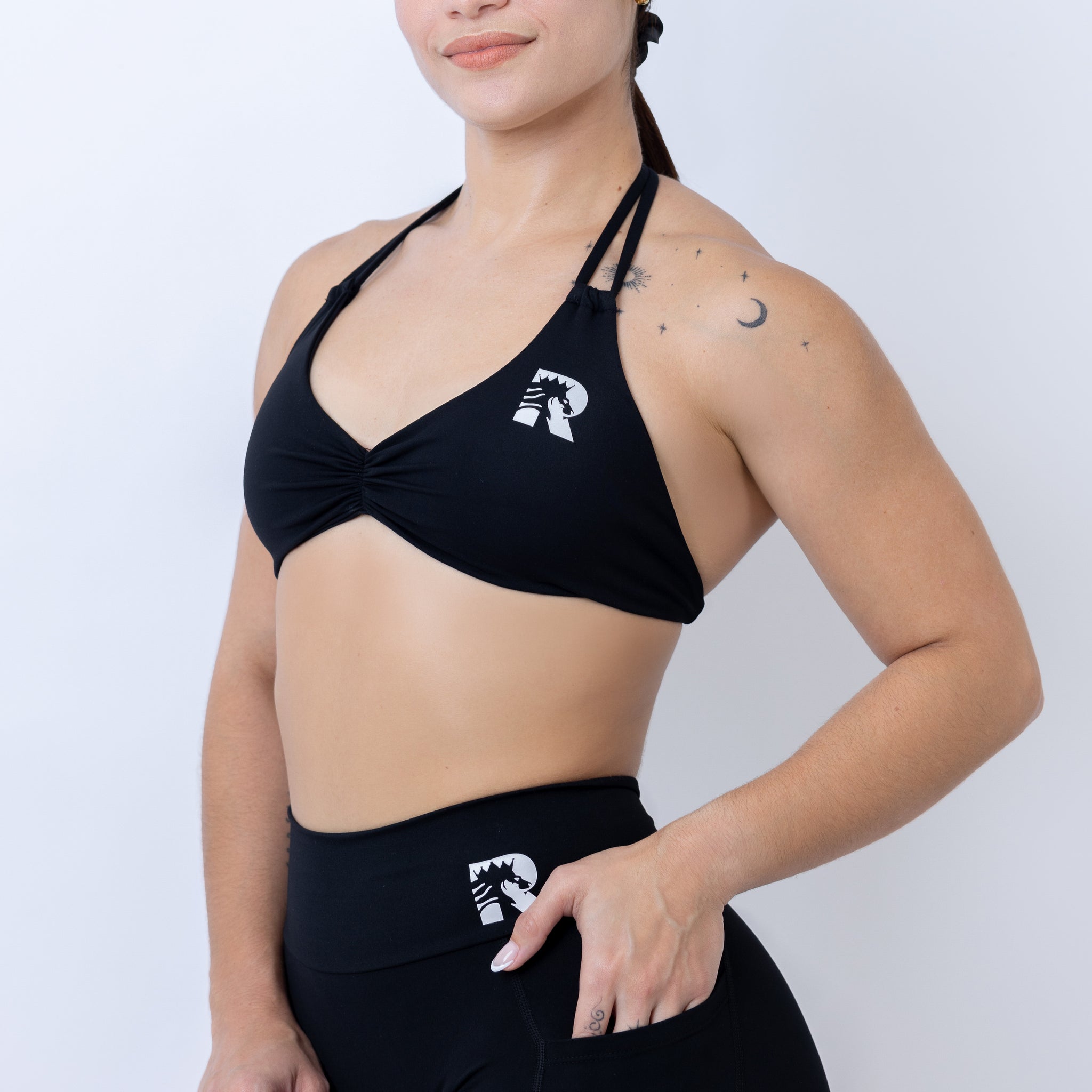 Women's Elevate Halter Top - Black